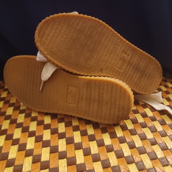 Fenty Puma Puma Fenty Rihanna Leather Tie Creepers Flats Beige Size 8.5 - Picture 6 of 6